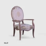 مبل-تک-لاپند-گلدار-کرم-0