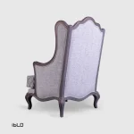 مبل-تک-لویی-پارچه-کرم