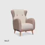 1مبل-تک-نفره-راحتی-المیرا-کرم-نخودی