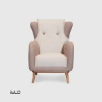 مبل-تک-نفره-راحتی-المیرا-کرم-نخودی